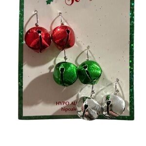 3 Pieces of Christmas Earrings